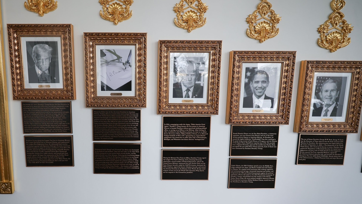 White House Unveils Scathing Bronze Plaques Mocking Biden and Obama